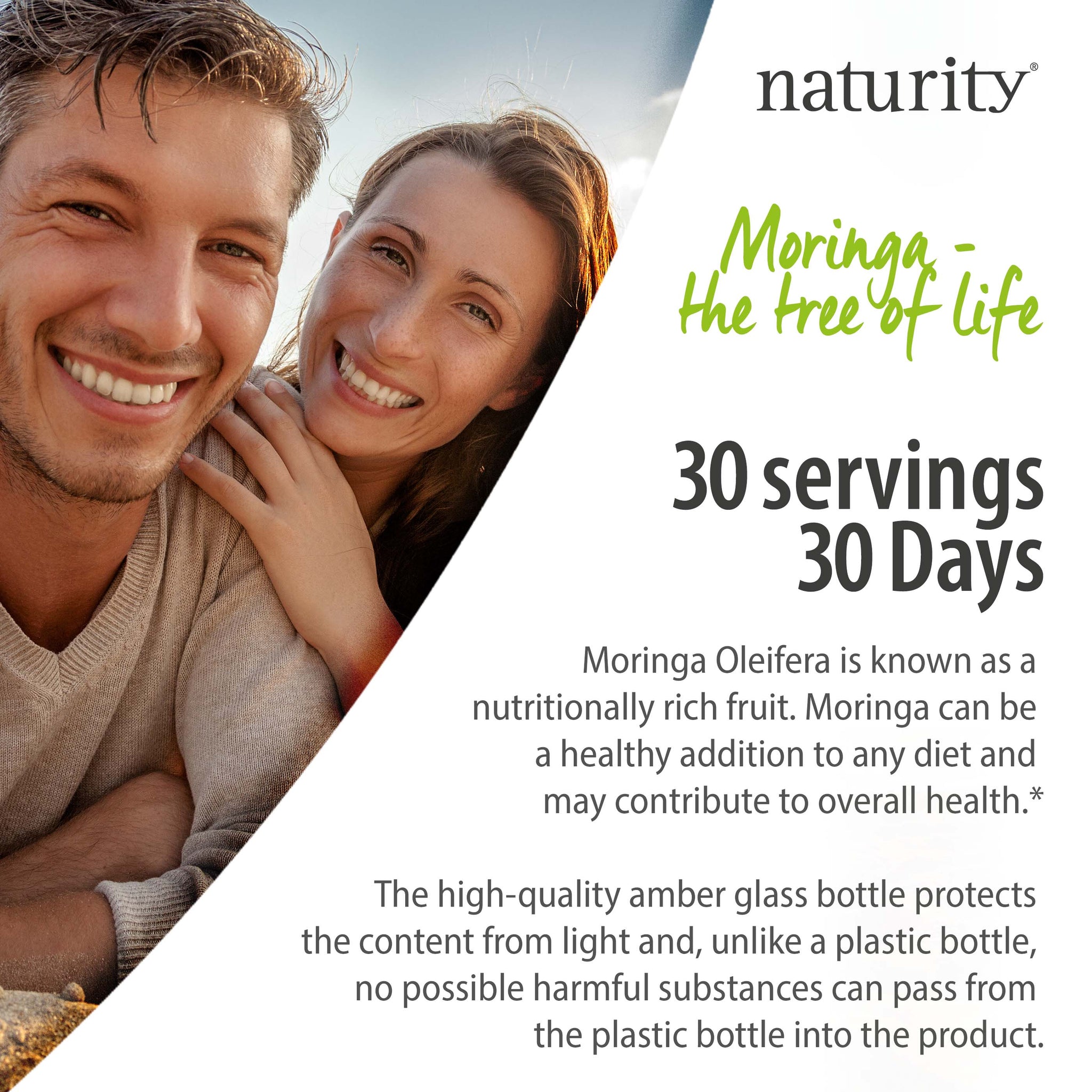 Naturity Organic Moringa Leaf Powder Capsules